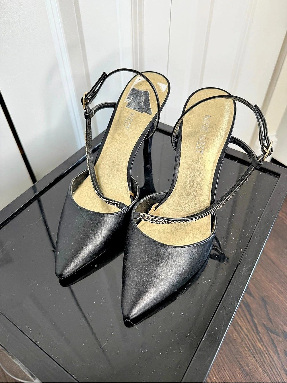 Nine West Black Pointed-Toe Heels